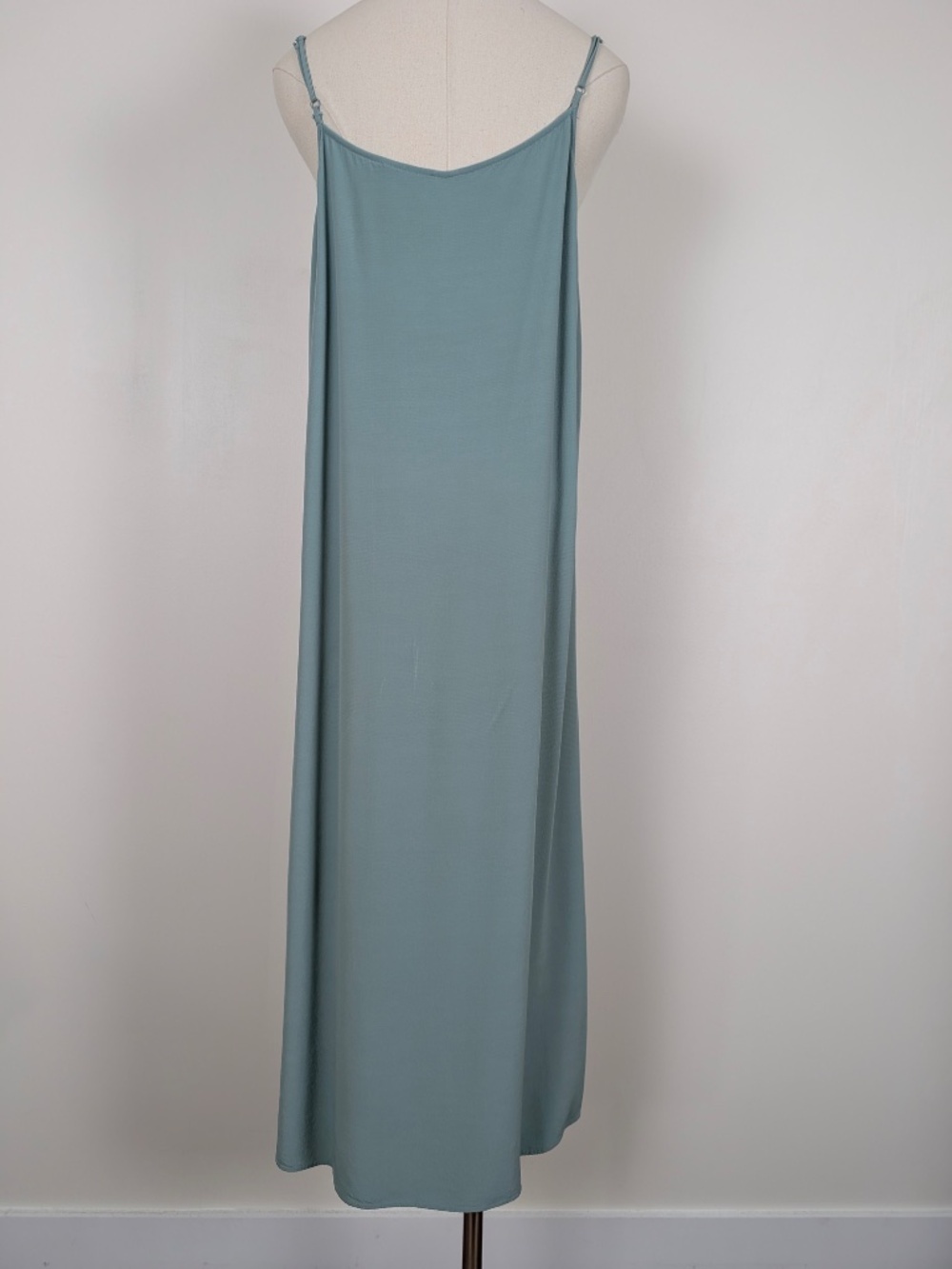 Eileen Fisher ELM Tencel Viscose Crepe Sundress Dress Size Large Seafoam Green - Picture 14 of 16
